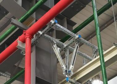 牟平该抗震支架的整体式支吊架结构协调性好